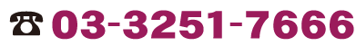 電話番号　03-3251-7666